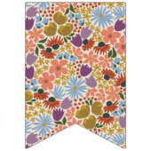 Elegant Bloemen Vrijgezellenfeest Vlag Banner (Eerste vlag)