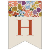 Elegant Bloemen Vrijgezellenfeest Vlag Banner (Derde vlag)