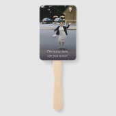 Elegant Bloemen Waterverf Pensioen Partij Handwaaier (Achterkant)