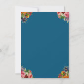 Elegant Bloemen Waterverf Tuin Bruiloft Save The Date (Achterkant)