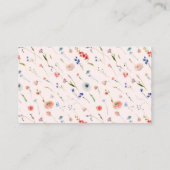 Elegant Bloemen Wishing Well Vrijgezellenfeest Informatiekaartje (Achterkant)