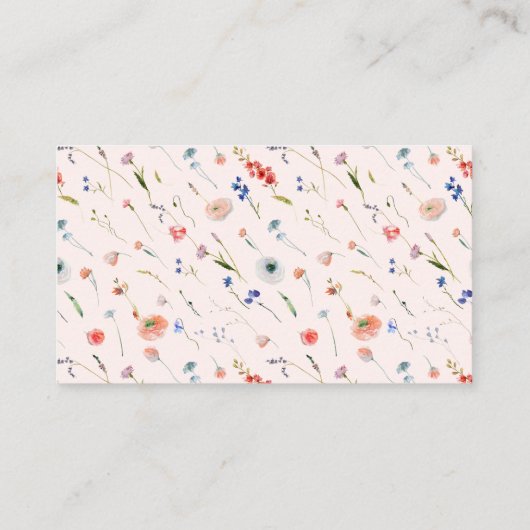 Elegant Bloemen Wishing Well Vrijgezellenfeest Informatiekaartje (Achterkant)