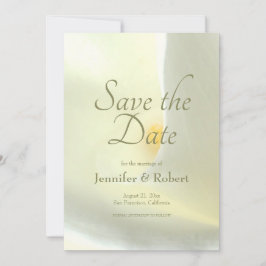 Elegant Bloemen Wit Calla Lily Save the Date Kaart
