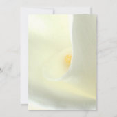Elegant Bloemen Wit Calla Lily Save the Date Kaart (Achterkant)