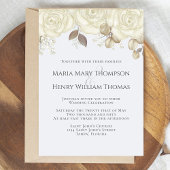 Elegant Bloemen Wit Rose Classic Traditioneel Kaart