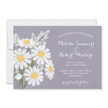 Elegant Bloemen Witte Daisies Lavendel Bruiloft