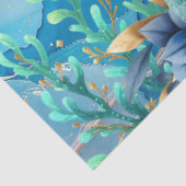 Elegant Bloemen Zee Schildpad Decoupage Tissuepapier (Detail)