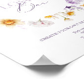 Elegant bloemenbarbord – Creëer uw eigen boeket Poster (Hoek)