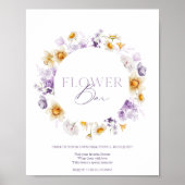 Elegant bloemenbarbord – Creëer uw eigen boeket Poster (Voorkant)