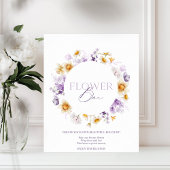 Elegant bloemenbarbord – Creëer uw eigen boeket Poster