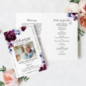 Elegant bloemenbegrafenisprogramma | Volgorde van