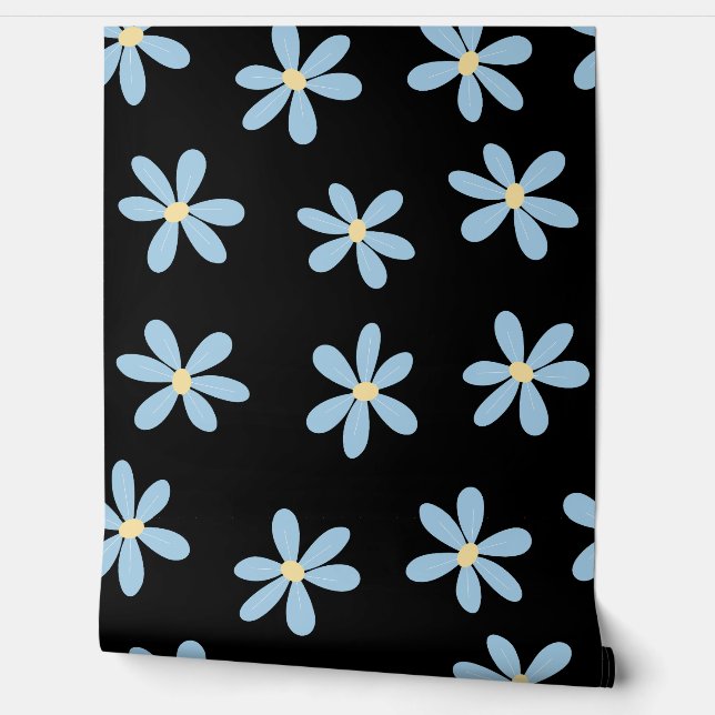 Elegant bloemenbehang - levendige bloempatronen behang (Afrollen)