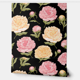 Elegant bloemenbehang - levendige bloempatronen behang