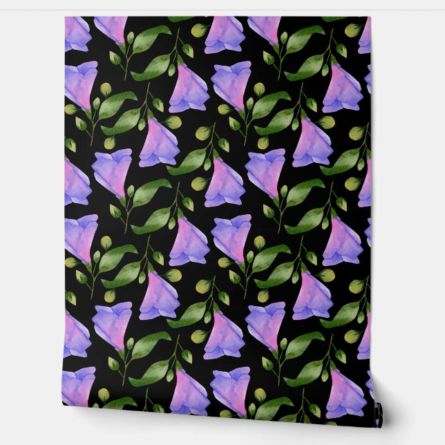 Elegant bloemenbehang - levendige bloempatronen behang (Afrollen)