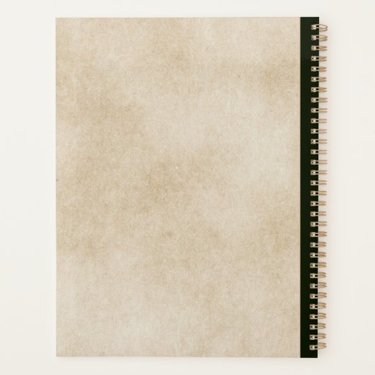 Elegant  Bloemenbibliotheek Boek Hoesje Bruiloft Planner (Achterkant)