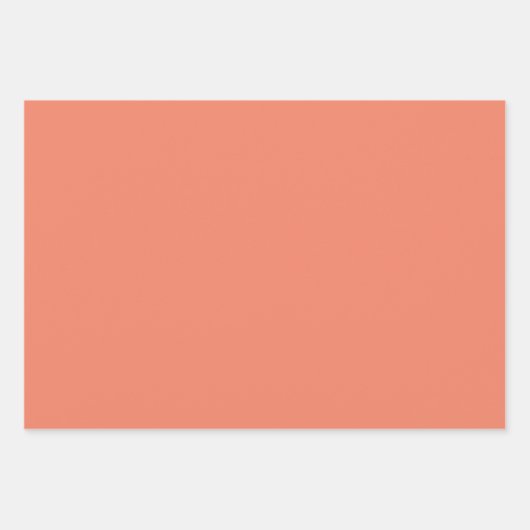 Elegant Bloemenblauw Sinaasappel Groene Bloemen Inpakpapier Vel (Voorkant 2)