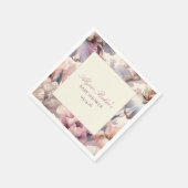 Elegant bloemenblush modern Baby shower baby meisj Servet (Hoek)