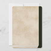 Elegant  Bloemenboek Hoesje Bruiloft Kaart (Achterkant)