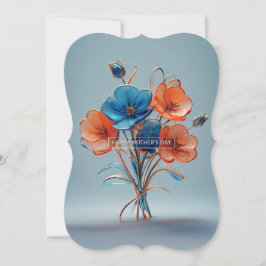 Elegant Bloemenboeket Moederdag Kaart