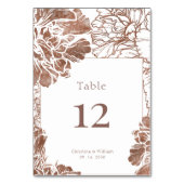 Elegant  bloemenbruiloft kaart (Voorkant)