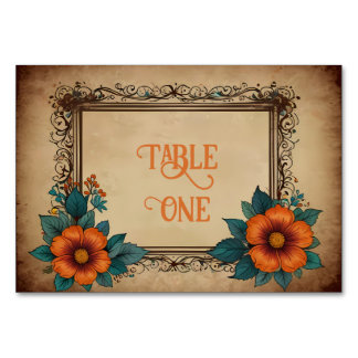 Elegant  bloemenbruiloft kaart