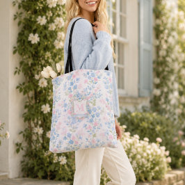 Elegant Bloemend Mozaïek Tote Bag