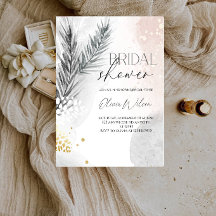 Elegant Bloemend Winter Bruid Wordt Party