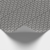 Elegant bloemendamast, naadloos art nouveau-patroo cadeaupapier (Hoek)