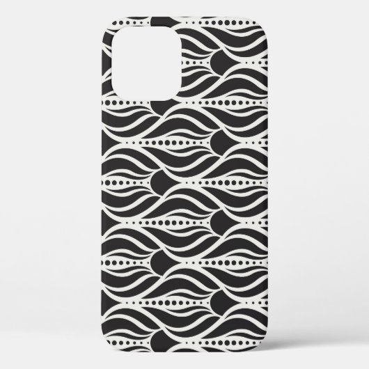 Elegant bloemendamast, naadloos art nouveau-patroo Case-Mate iPhone case (Achterkant)