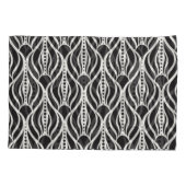 Elegant bloemendamast, naadloos art nouveau-patroo kussensloop (Achterkant)