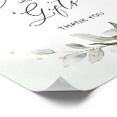 Elegant bloemendecoratie Kaarten en cadeaus Poster (Hoek)