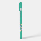 Elegant Bloemendecoratie Ornamentale Olifantpatroo iPhone Hoesje (Linkerkant)