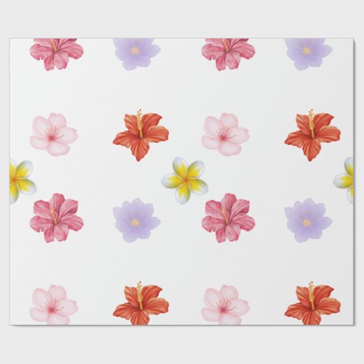 Elegant Bloemendecoratiepapier Cadeaupapier (Vlak)