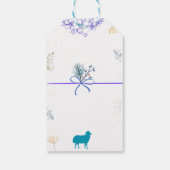 Elegant Bloemendesign Eid al-Adha Cadeaulabel (Achterkant)