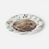 Elegant Bloemendesign Feest Papieren Bord (Gekanteld)