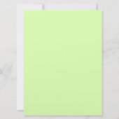 Elegant bloemendesign in blauwgroen geel save the date (Achterkant)