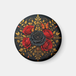 Elegant Bloemendesign Magneet
