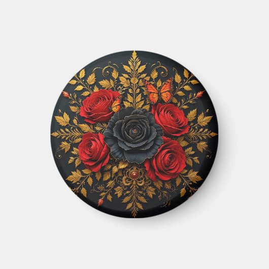 Elegant Bloemendesign Magneet (Voorkant)