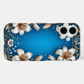Elegant Bloemendesign met Witte Lelies Case-Mate iPhone Case (Achterkant (horizontaal))