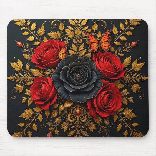 Elegant Bloemendesign Muismat (Voorkant)