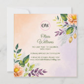 Elegant Bloemendesign  Save The Date (Achterkant)