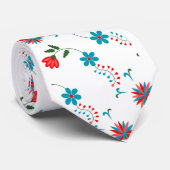 Elegant Bloemendesign Stropdas (Opgerold)