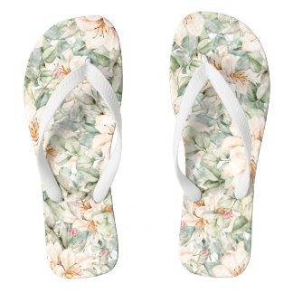 elegant bloemendesign teenslippers