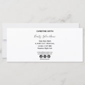 Elegant Bloemendesign Zwart en Wit Cadeaubon (Achterkant)