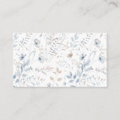 Elegant bloemendetail informatiekaartje (Achterkant)