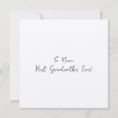 Elegant bloemendicht voor oma (Achterkant)