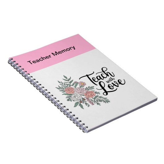 Elegant Bloemendocent Notitieboek (Rechterzijde)