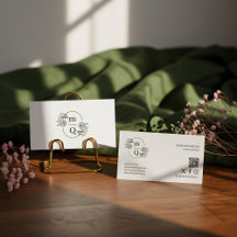 Elegant Bloemendrieletter Minimalistische Luxe Boe
