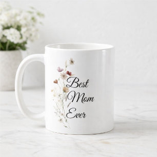 Elegant bloemengeschenk voor moeder koffiemok
