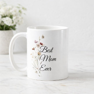 Elegant bloemengeschenk voor moeder koffiemok